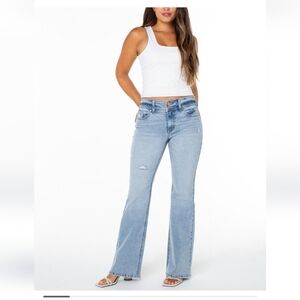 Celebrity Pink Diuble Button Boot Cut Jeans